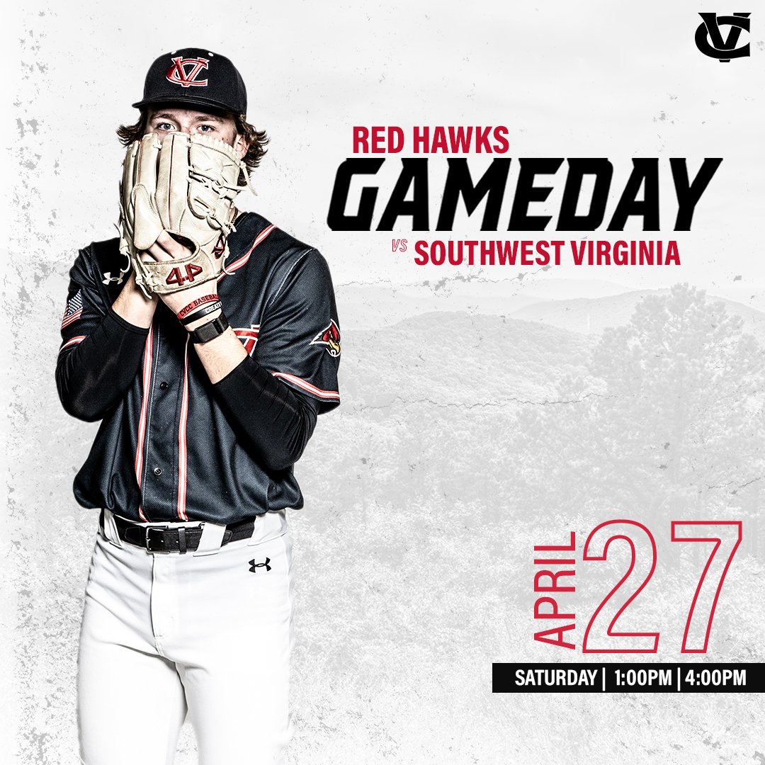 ⚾️ 𝙃𝙖𝙬𝙠𝙨 𝙝𝙚𝙖𝙙 𝙩𝙤 𝙑𝙞𝙧𝙜𝙞𝙣𝙞𝙖 𝙩𝙤 𝙗𝙖𝙩𝙩𝙡𝙚 𝙀𝙖𝙜𝙡𝙚𝙨 ⚾️ 🆚 Southwest Virginia 📍 Cedar Bluff, Va. ⏰ 1 PM #RedHawkNation | @CVCCBaseball