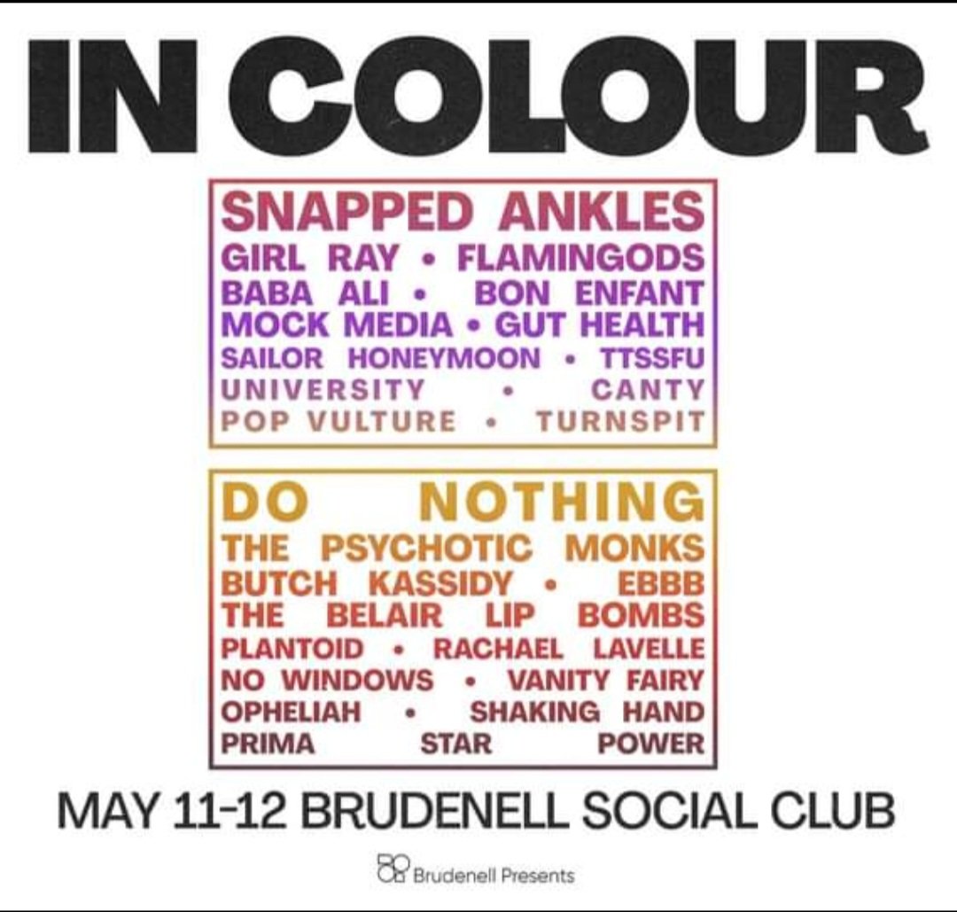 Leeds! May 11th-12th at Brudenell Social Club @Nath_Brudenell
