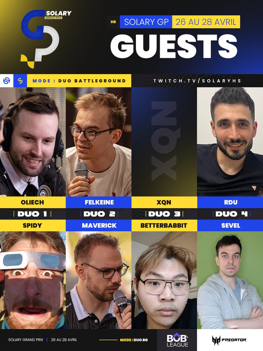 Maverick_HS's tweet image. Ce weekend c'est Solary GP BG en DUO et ça commence dans 5 minutes avec la première demi finale!
@XQN_TheSad @BeterBabbit @RduStreaming @Sevel07 @OliechHS @Spidy_HS @Felkeine 

Sur SolaryHS comme toujours