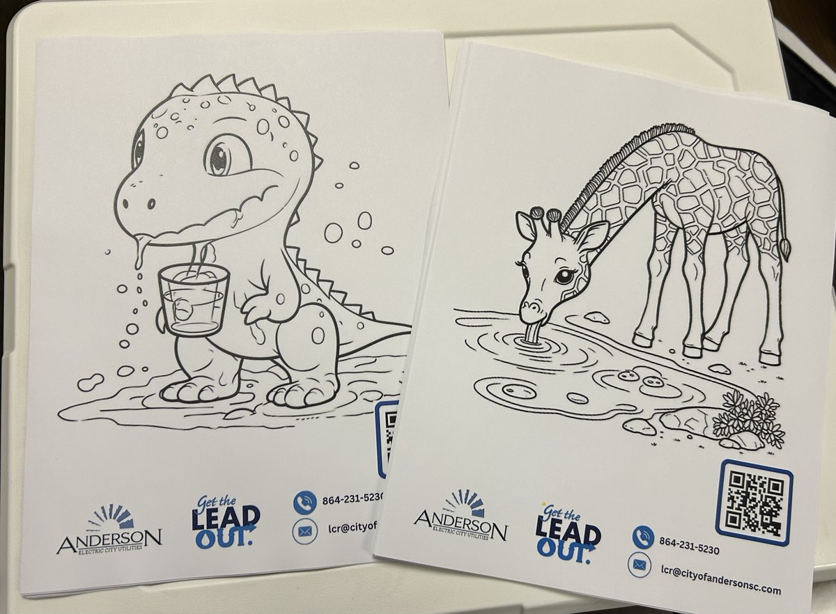 coautilities's tweet photo. Todays the day! Stop by at Soiree and talk with us about the Lead and Copper rule survey! We have ice cold water and fun water themed coloring sheets. Every City of Anderson Water Customer who completes the survey by 5/3/24 will be entered to win the cooler pictured below. https://t.co/TEAbjw4MBL