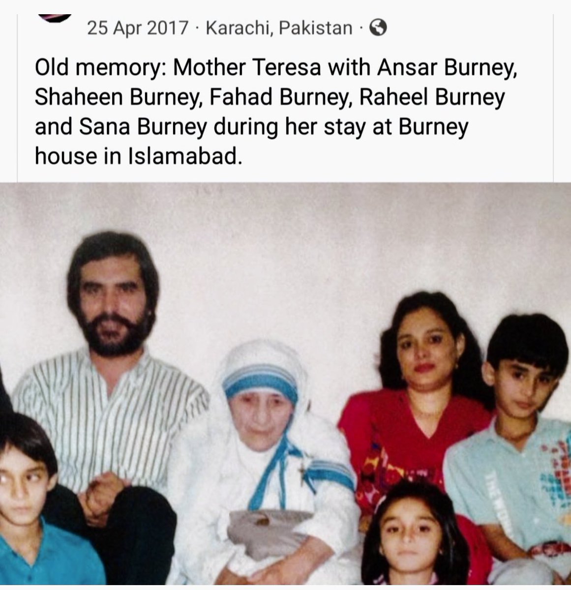 Old Memory: Mother Theresa