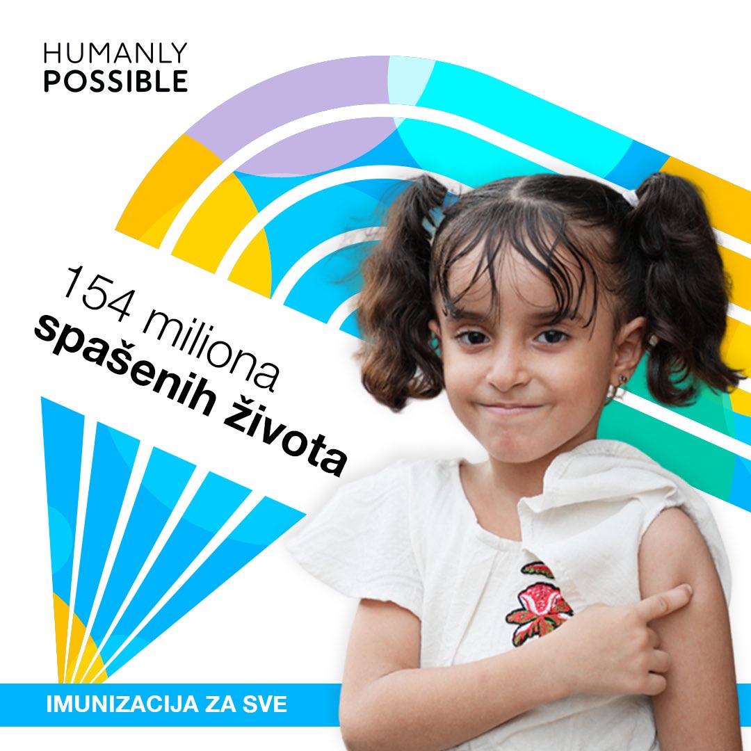 154 miliona života.   Šest života u minuti.   Svakog dana tokom posljednjih 50 godina.     👉 U posljednjih 50 godina, #vakcinacija je smanjila smrtnost djece za 40%. To znači da više djece dočeka svoj peti rođendan nego ikada ranije u istoriji čovječanstva.     Poštujmo i…