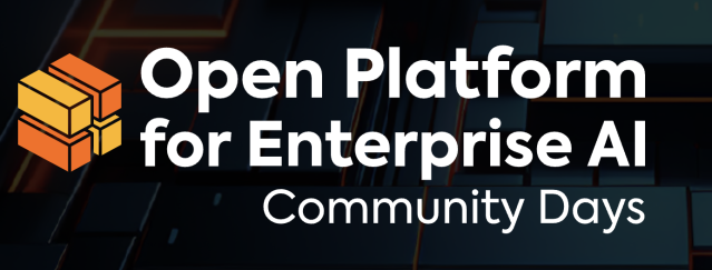 LF AI & Data Foundation recently announced Open Platform for Enterprise AI. We are hosting a Community Day on May 14 and 15 to discuss the next steps, and we'd love to have you there. Register now! #IAmIntel bit.ly/49WmIQL