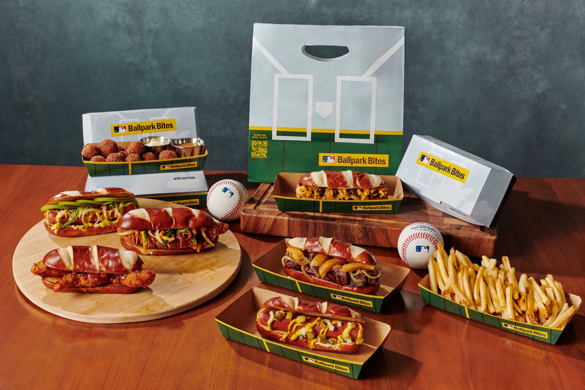 MLB is launching 'Ballpark Bites'—a ballpark-inspired menu for food delivery apps in nearly 400 locations.