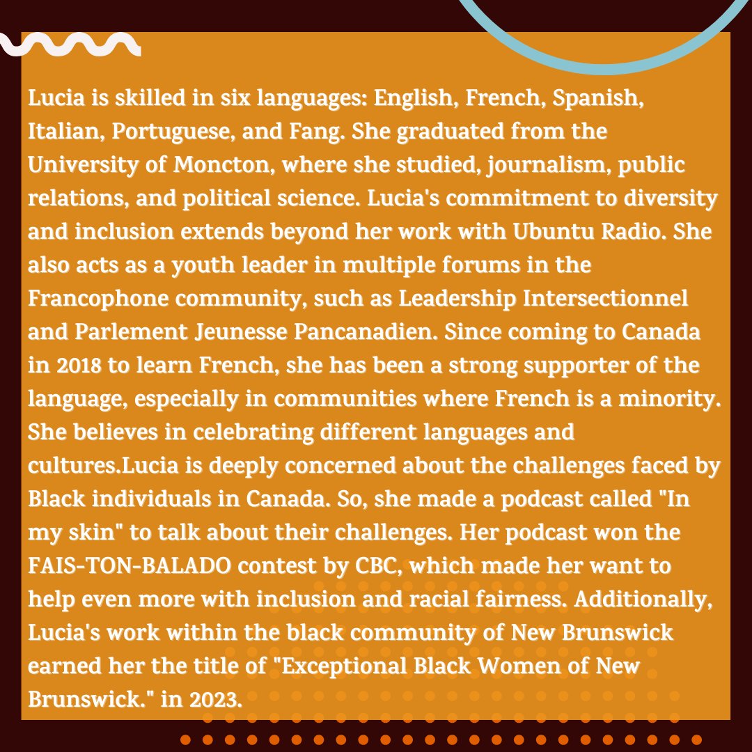Today’s #HelpingHandsFHM is Lucía Obama!

We are highlighting Future History Makers and are sharing their stories on <a href="/helpinghands/">Helping Hands</a> social media. Follow us for more!

#FHM2024 #FutureHistoryMakers <a href="/umoncton/">UMoncton</a>