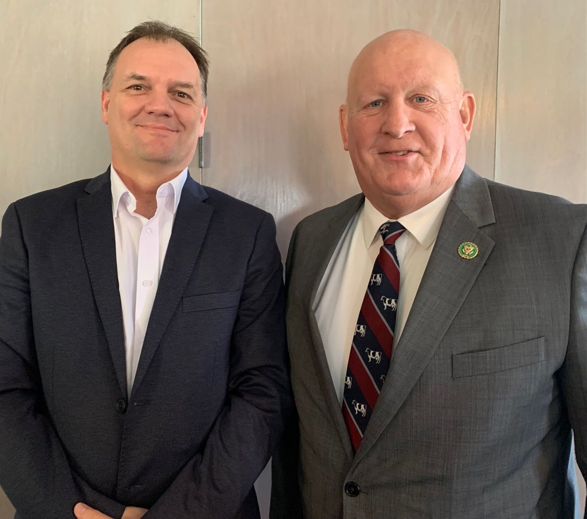 U.S. Rep. Glenn 'GT' Thompson (Pa.-15th), right, with #PennState @agsciences Interim Dean Laszlo Kulcsar, after @CongressmanGT spoke to the Penn State Ag Council this week about the state of agriculture and the federal farm bill.