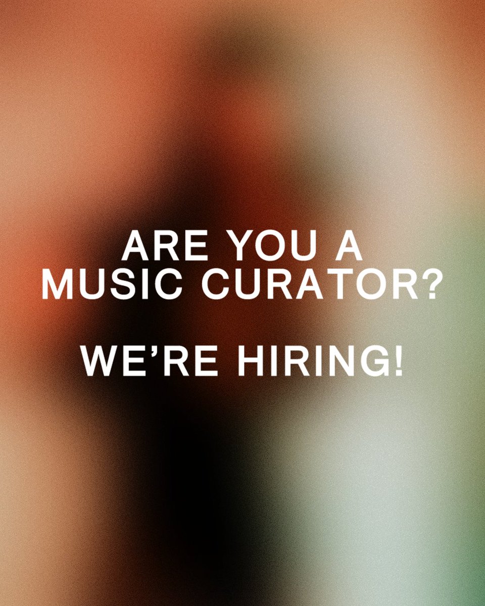 Come work with us! We are currently looking for a talented & passionate music lover in NYC curating artists & music for our platform, showcasing exceptional global talent. Learn more: colorsxstudios.com/jobs