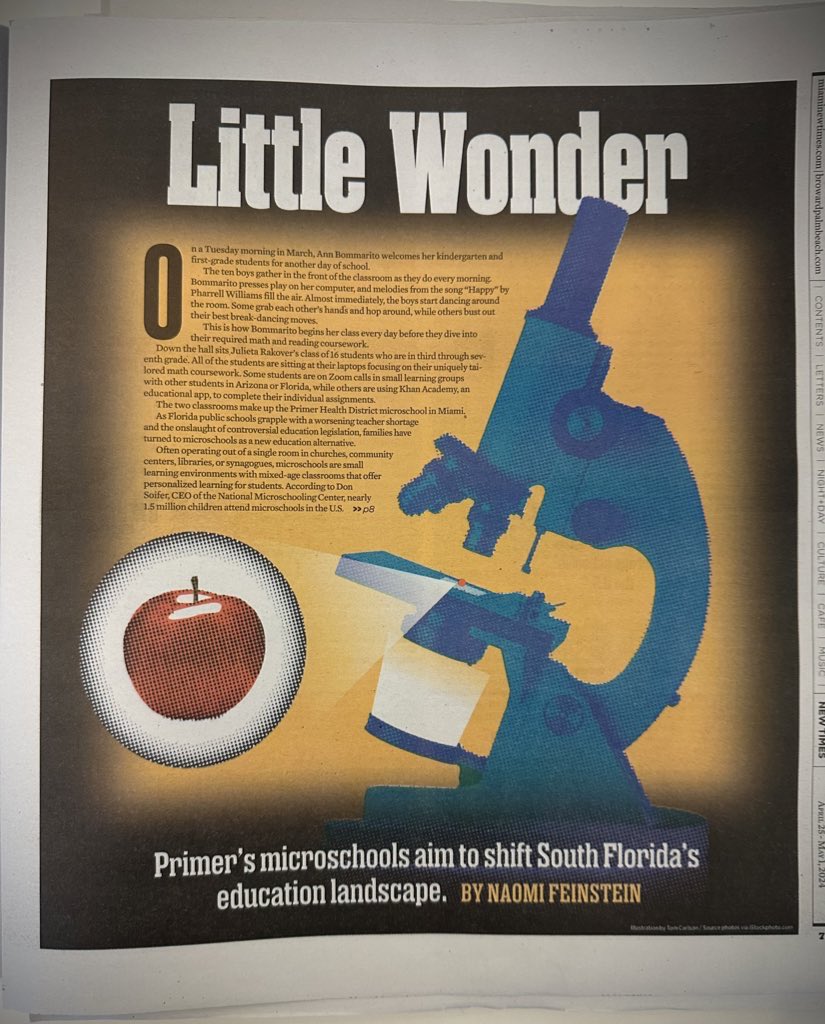 Wonderful to find Primer on the cover of the Miami New Times this morning.