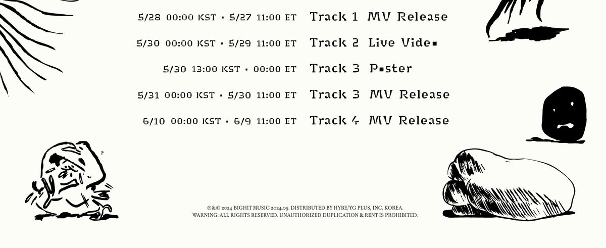 หลังปล่อยอัลบั้มมีปล่อย MV อีก 3 เพลง+ 1 Live Video ด้วย นัมจุนจัดให้แบบฉ่ำใจ เดาว่าน่าจะเป็นผลงานถ่ายทำของทีม RM ที่ลงรูปเบื้องหลังสปอยล์มาตลอดแน่ๆ อัลบั้มนี้มี 11 เพลง 5 MV 1 Live Video คุ้มค่าการรอคอยจริงๆ