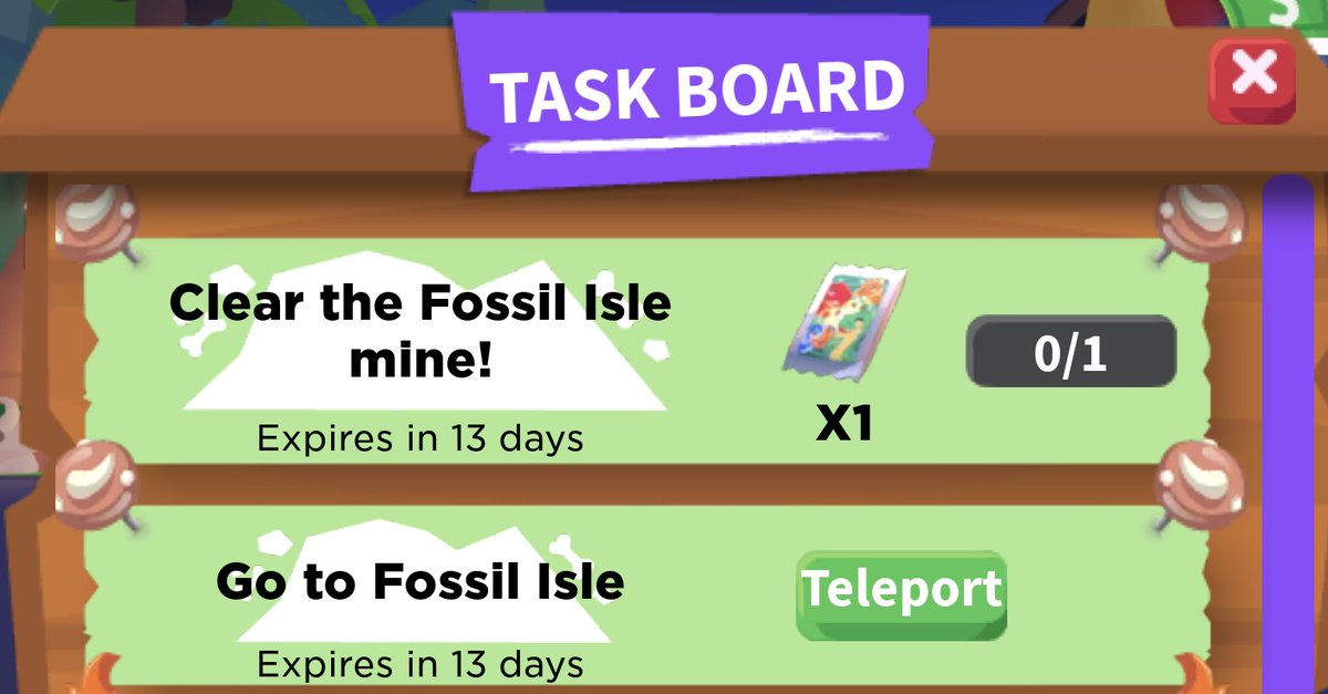 Complete a limited-time quest in your Task Board for a free Fossil Sticker Pack! 🦖