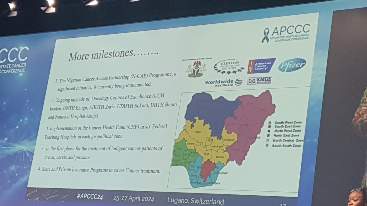 Dra. María Natalia Gandur Quiroga (@nataliagandur) on Twitter photo 💫🌟How do we maximise use of radiotherapy for prostate cancer in Africa Omolara A.
#APCCC24
<a href="/APCCC_Lugano/">Advanced Prostate Cancer Consensus Conference</a> <a href="/OncoAlert/">OncoAlert</a>
<a href="/Silke_Gillessen/">silke gillessen</a> <a href="/AOmlin/">aurelius omlin</a>
From Nigeria's strides in prostate cancer management, here's a tweet that encapsulates the presented insights:
"🌍 Nigeria leads with 💫🌟How do we maximise use of radiotherapy for prostate cancer in Africa Omolara A.
#APCCC24
<a href="/APCCC_Lugano/">Advanced Prostate Cancer Consensus Conference</a> <a href="/OncoAlert/">OncoAlert</a>
<a href="/Silke_Gillessen/">silke gillessen</a> <a href="/AOmlin/">aurelius omlin</a>
From Nigeria's strides in prostate cancer management, here's a tweet that encapsulates the presented insights:
"🌍 Nigeria leads with