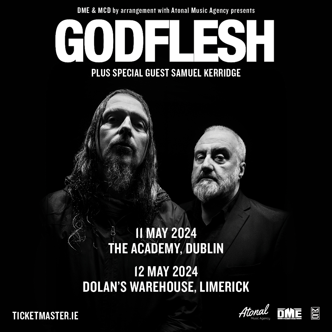 🚨 2 WEEKS 🚨 Not long now until Godflesh hit Ireland with special guest Samuel Kerridge. Grab tickets from Ticketmaster & usual outlets.