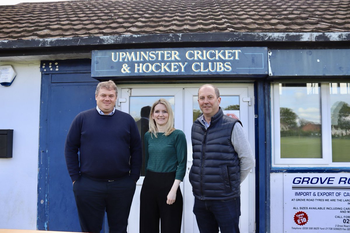 As part of our ongoing work to improve sports access across constituency, have written to ⁦@veoliaenvtrust⁩ to back excellent bid by ⁦@UpminsterCC⁩ ⁦@UpminsterHC⁩ for desperately-needed pavilion upgrade. Both clubs growing so strongly but need better facilities!