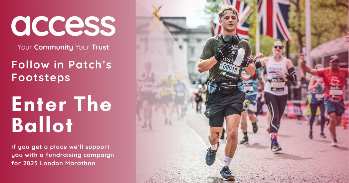 Feeling inspired by Patch's triumphant London Marathon success? ✨ 🤞Want the chance to follow in his footsteps for 2025... The public ballot for the 2025 TCS London Marathon closes at 21:00 tonight⏰ Enter the ballot below👇 bit.ly/accessLM25 #londonmarathon