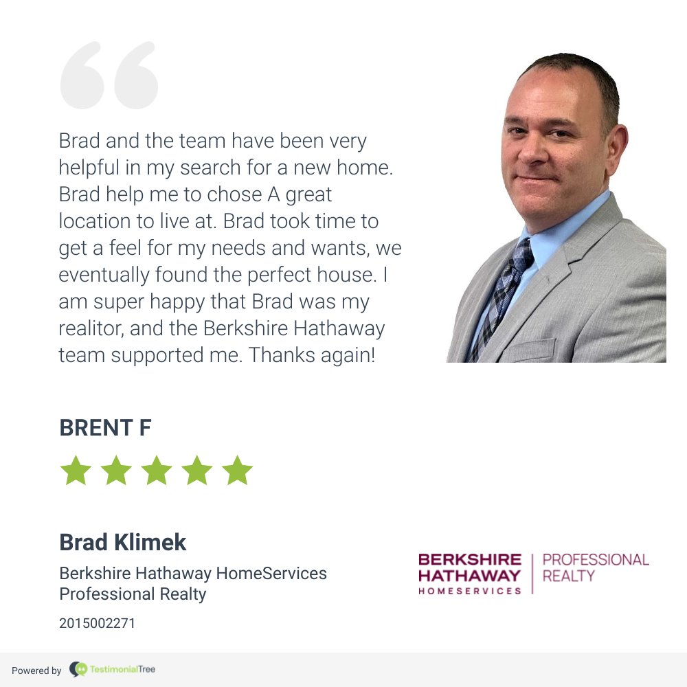 Congratulations Brad Klimek on another Wonderful #5StarReview this week! 🤩🤩🤩🤩🤩 #themichaelkaimteam #kaimteam #BHHSPro #BHHS #BHHSrealestate #clevelandrealestate #akronrealestate #realestate