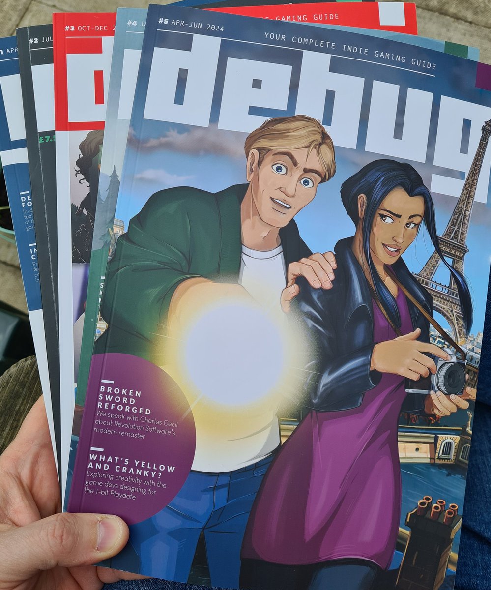 And then there were five! The new issue of @debugmagazine just hit the doormat, and it's great to see so many of you receiving your copies, too. Do let us know what you think 😀 teamdebug.com - see you at WASD tomorrow if you're there.