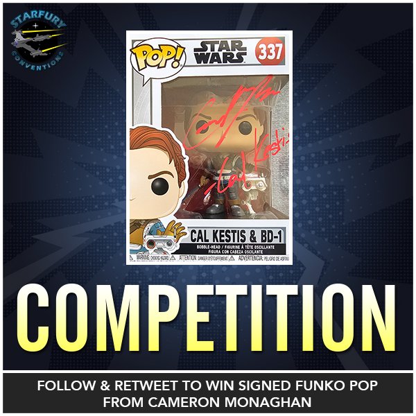 It's #competition Time, and we are giving away a great #starwars prize!

You could win a <a href="/OriginalFunko/">Funko</a> of Cal Kestis from the game Jedi: Fallen Order, signed by <a href="/cameronmonaghan/">cameron monaghan</a>.

For a chance, simply follow us and retweet this post!

Good luck, and May The Force Be With You!