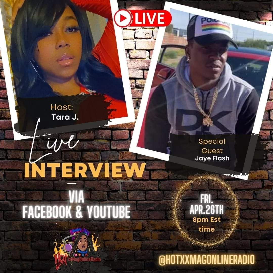 TONIGHT‼️ You don't want to miss out @HotxxMagRadio will be live with Jaye Flash tonight @8pm est #TapIn we only need 30 minutes of y'all time!! #TuneIn via Facebook and YouTube Visit: HotxxMagOnlineRadio.com for more music and entertainment