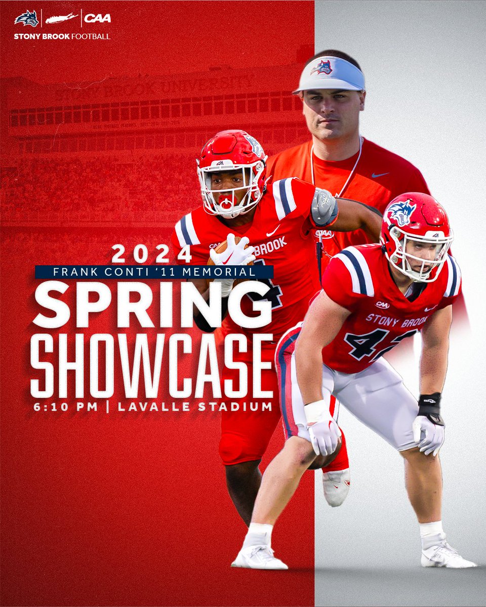 𝗦𝗣𝗥𝗜𝗡𝗚 𝗦𝗛𝗢𝗪𝗖𝗔𝗦𝗘 𝗚𝗔𝗠𝗘𝗗𝗔𝗬 🏈 Can't wait to see Seawolves Nation at tonight's Spring Showcase! ⏰ 5:30 PM (doors open) // 6:10 PM (kickoff) 🏟️ LaValle Stadium 🌊🐺 x #As1 x @SeawolvesUnited