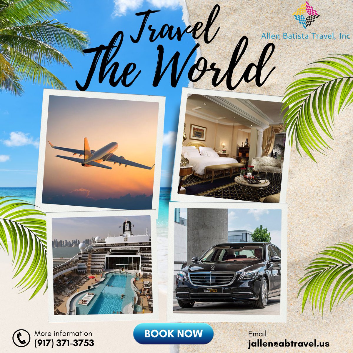 Are you looking for inspiration for your next vacation? Contact Allen Batista Travel, Inc. to book your airfare, hotels, cruises to car rentals. Call us and plan your dream vacation today!
abtravel.us
#TravelPlanning #FlightDeals #CruiseLife