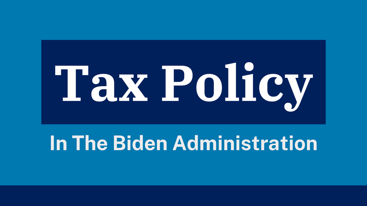 Tax Policy In The Biden Administration bit.ly/3xX1Lrt

@business @itskelseybutler @laurapdavison @tax @CatoInstitute @BDGesq @GeorgetownLaw @guardian @thecrimson @nytimes @ronlieber @BudgetModel @TaxFoundation @TaxNotes @FreemanWSJ @RichardRubinDC