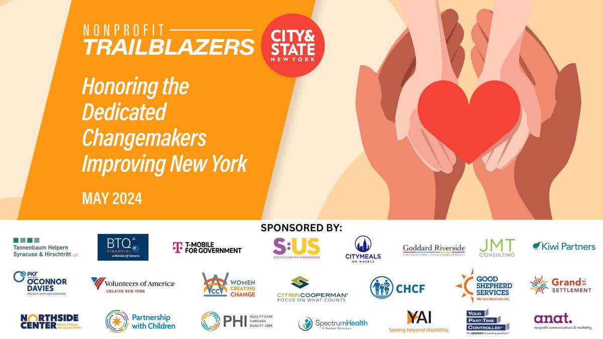 Celebrate the dedicated changemakers improving New York on May 22nd with the Nonprofit Trailblazers! Find out more here: bit.ly/3Pgp05J