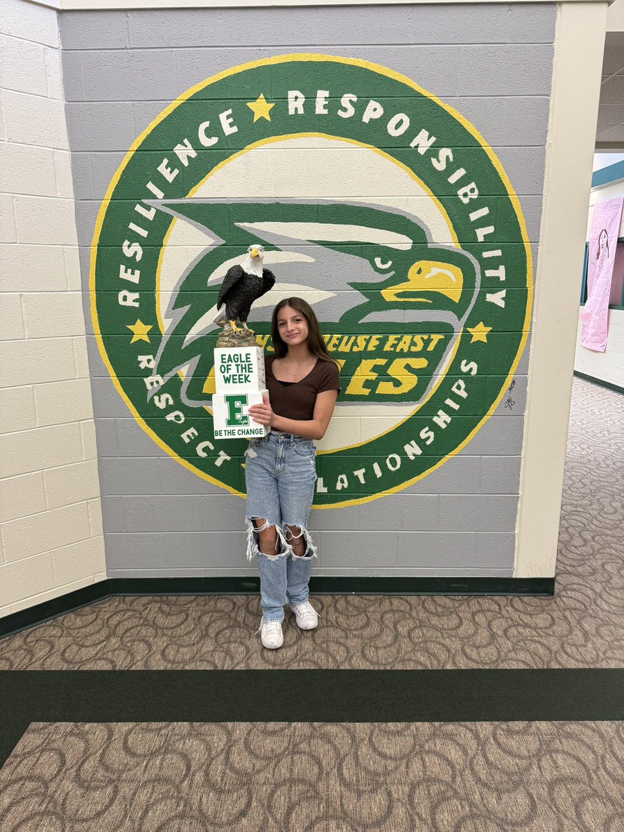 🦅🌟 Congratulations to our 'Eagle of the Week' winner, Olivia C. 🌟🦅 Your hard work and commitment have truly soared above the rest. Keep reaching for the skies! 🚀💪 #EagleOfTheWeek #Success #CelebrateExcellence