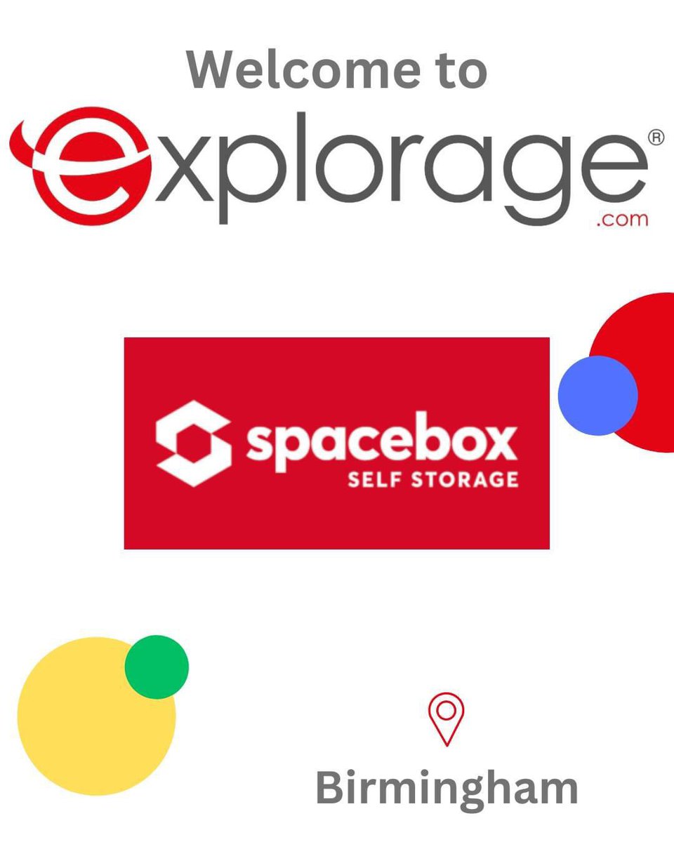 📣Birmingham!📣 If you’re looking for self storage then look no further! You can now reserve all the space you need on Explorage.com with @SelfSpacebox 🎉 Head to: explorage.com/location/space… now to reserve your unit #explorage #spaceboxselfstorage #birmingham
