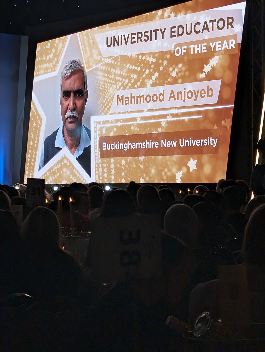 Congratulations to @BNUSchoolNandM lecturer Mahmood Anjoyeb, Mike to his friends, for winning educator or the year at the @NursingTimes #SNTA 2024. We are so proud of you, totally deserved, #bnuproud @_BNUni @BNUInstitute