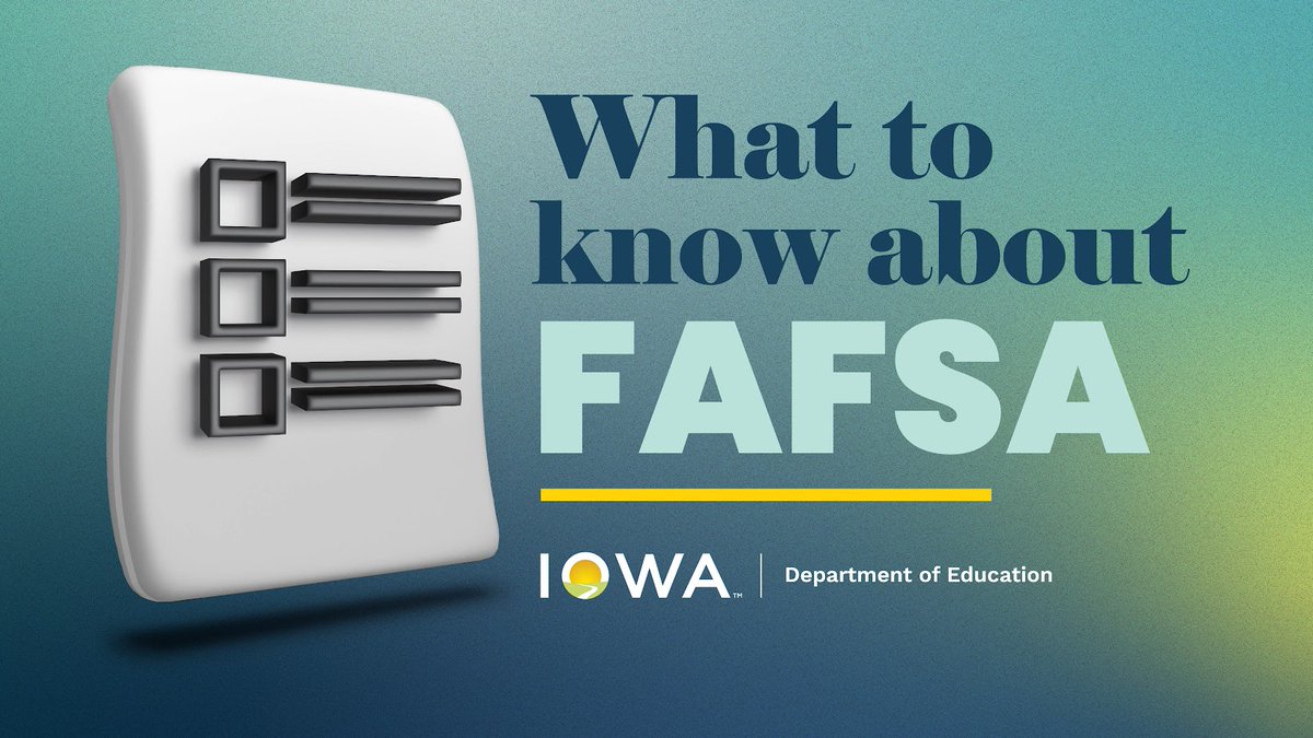 It’s go time! It’s time to file your FAFSA. This is the No. 1 way to get free money for college and you need to submit it every year that you're in college. Some financial aid is first come, first served, so file ASAP at FAFSA.gov.