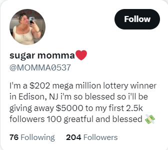 Oh look, another $202m winner from Edison NJ. I must look into moving there.