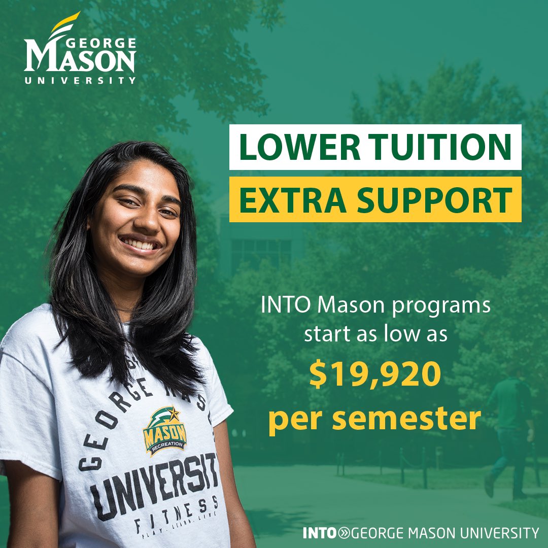 INTO_Mason's tweet image. Are you ready to pursue your academic and professional goals affordably? During your studies, you’ll receive extra support as an international student.

Learn more intostudy.com/mason 

#INTOMason #LowerTuition #ExtraSupport #Internationalstudents #StudentSuccess #CareerReady