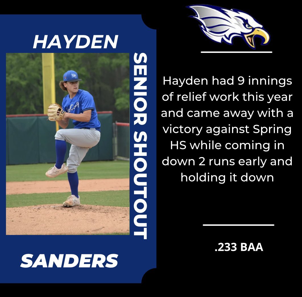 SENIOR SHOUT OUT
#EAGLE