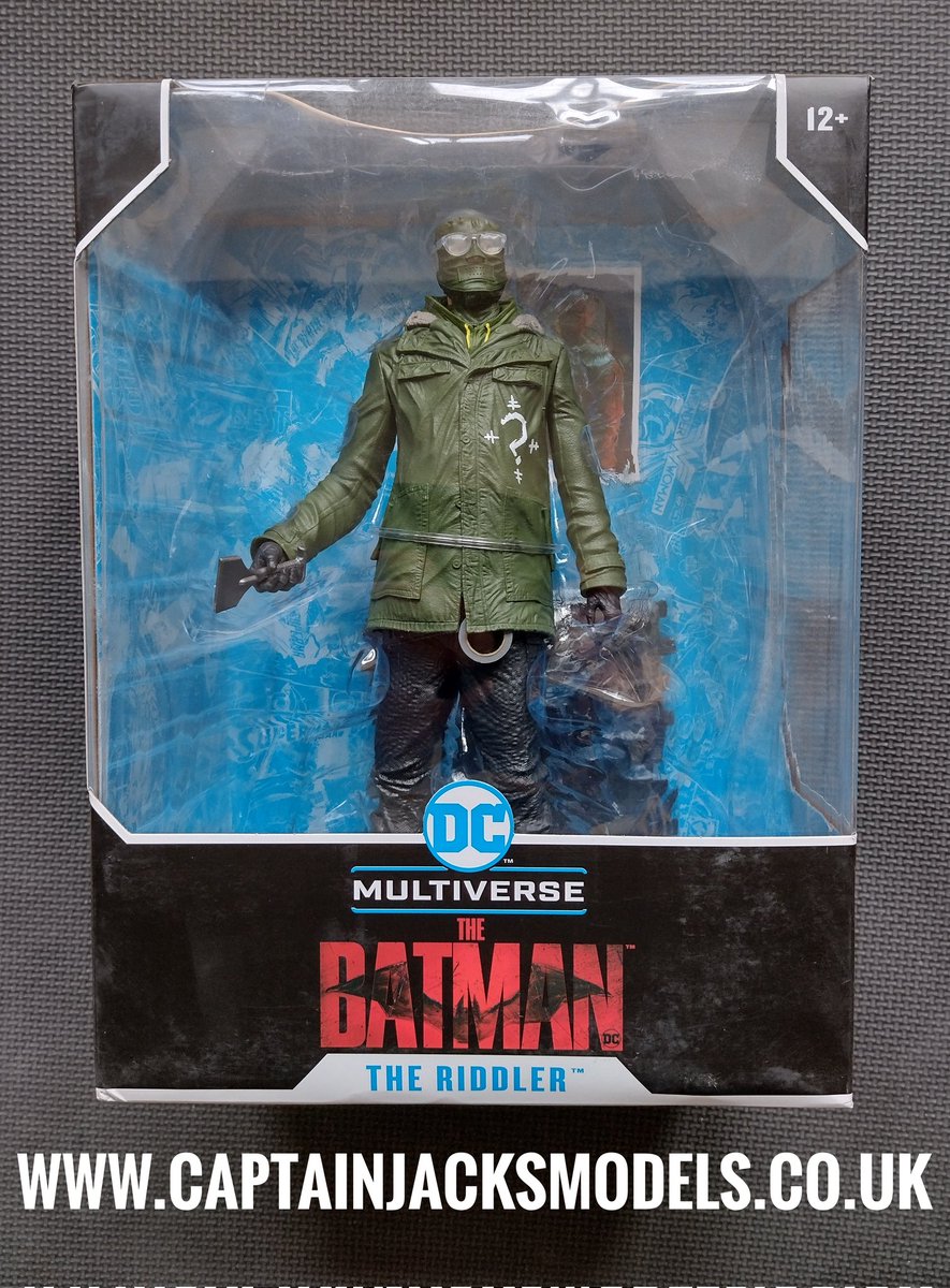 McFarlane Toys DC Multiverse The Batman 12 Inch The Riddler Posed Display Statue More McFarlane figures also listed at captainjacksmodels.co.uk #thebatman #riddler #mcfarlane #displayfigure #captainjacksmodels #gotham #dccomics #dcmultiverse #actionfigures #statue #moviefigure