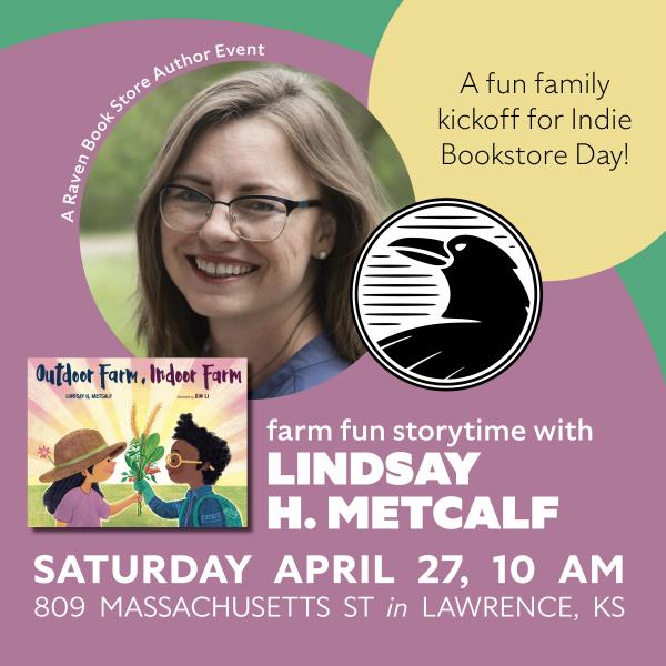 If you're in the Lawrence, Kansas, area, please join me for storytime tomorrow morning at @ravenbookstore!