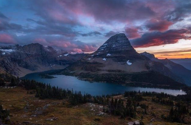 Your Friday Morning Montana moment- Hidden Lake in Glacier National park- a very popular hike. your cartoon HQ at grrrgraphics.com