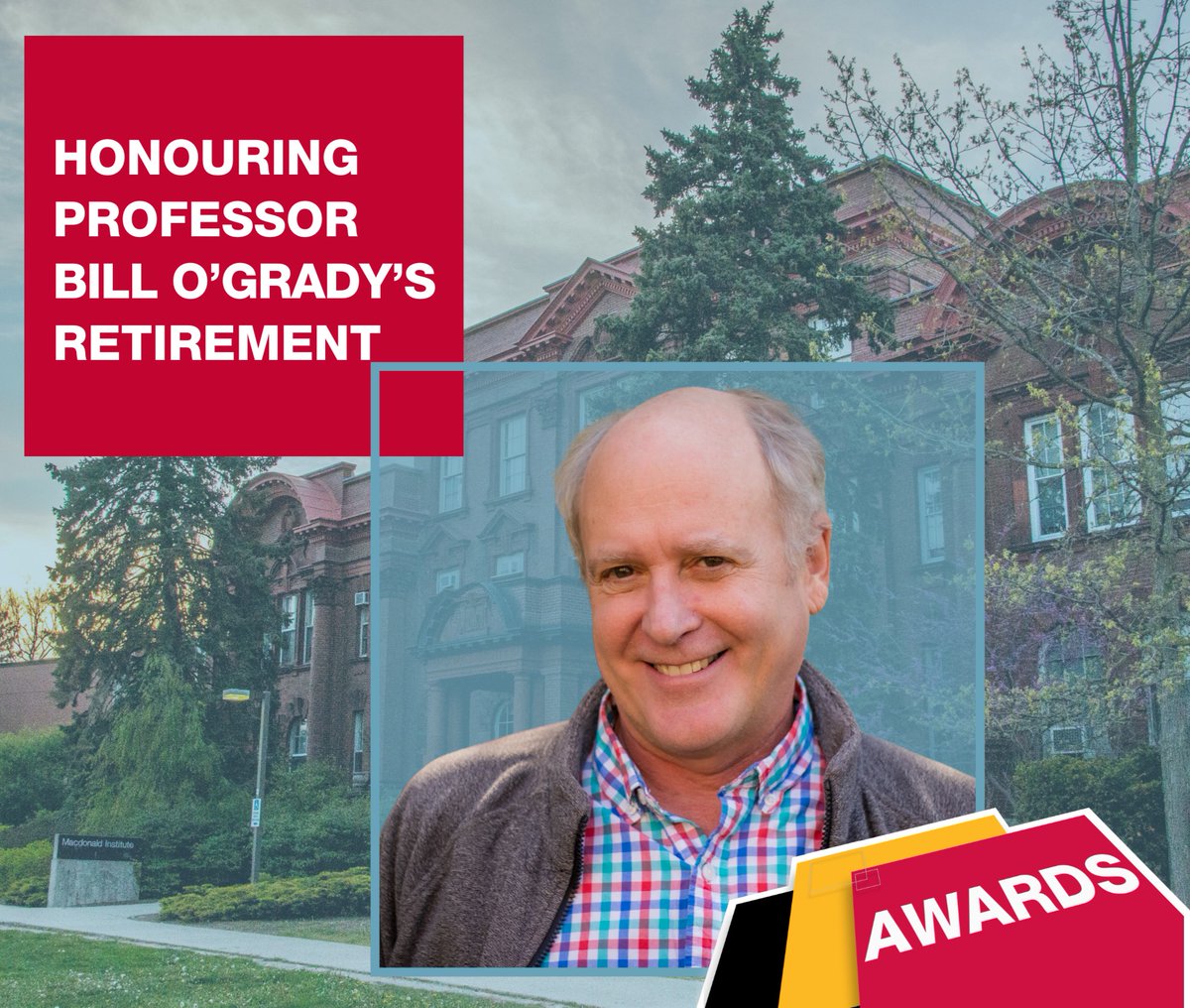 Join us in celebrating Dr. William (Bill) O'Grady's legacy! We're thrilled to announce the creation of the Dr. William O'Grady Prize for Excellence in CJPP at @uofg. Help us honor his contributions to Criminal Justice and Public Policy programs by donating today! #UofGAwards