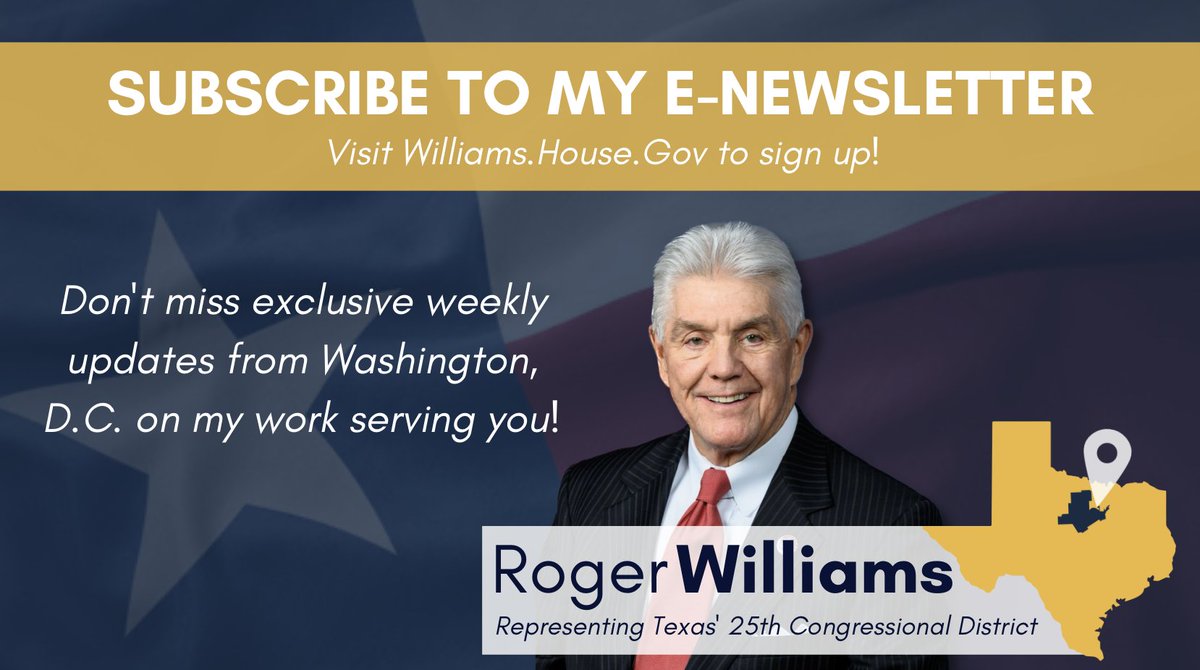 Subscribe to my e-newsletter for exclusive updates on my work serving #TX25! 📧