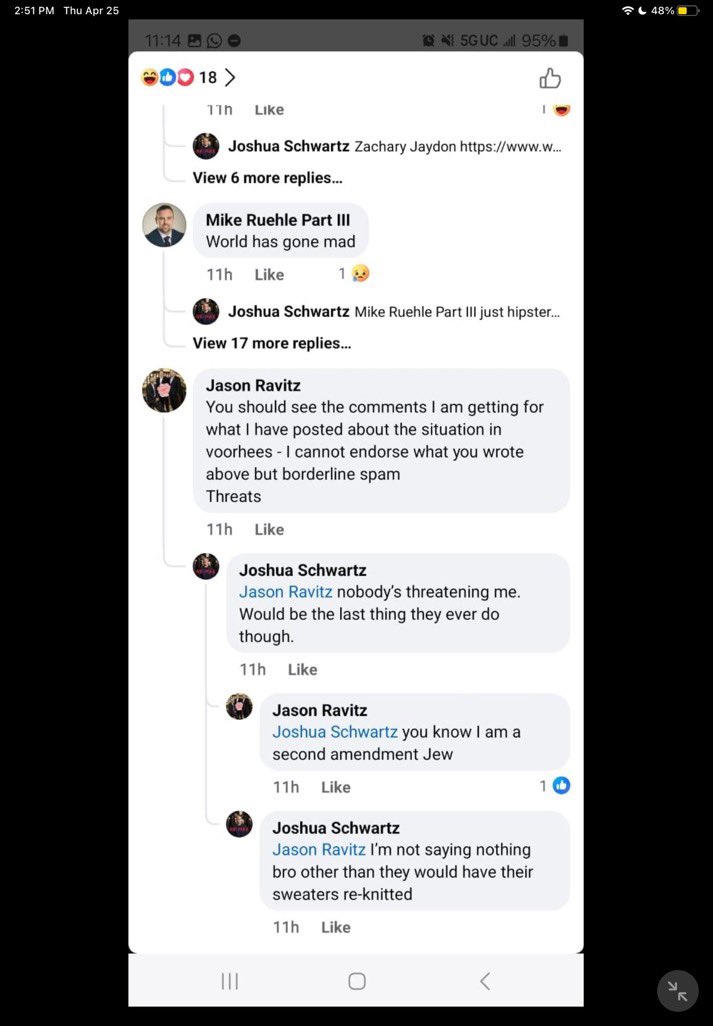 BeOutTheMatrix's tweet photo. 🚨Zionists Terrorize High School Students On Facebook

Eastern Regional High School students have been threatened by Evil Zionists for having A Walkout raising awareness for Palestine 🇵🇸 https://t.co/Hrr9w1ARNs