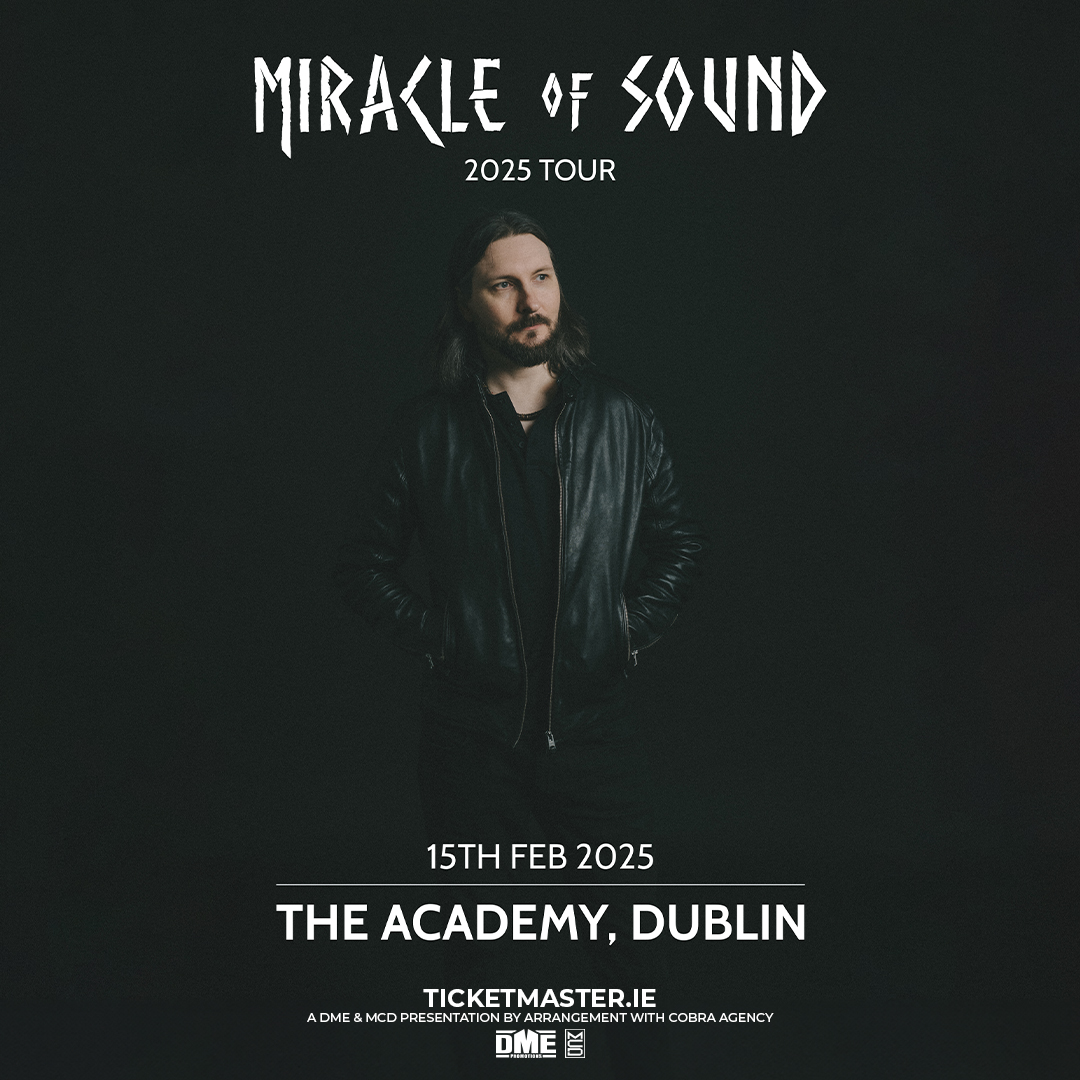 *New* @miracleofsound returns to live action after a decade with a show at @academydublin on 15th February 2025. Tickets on sale 2nd May @ 10am from Ticketmaster.