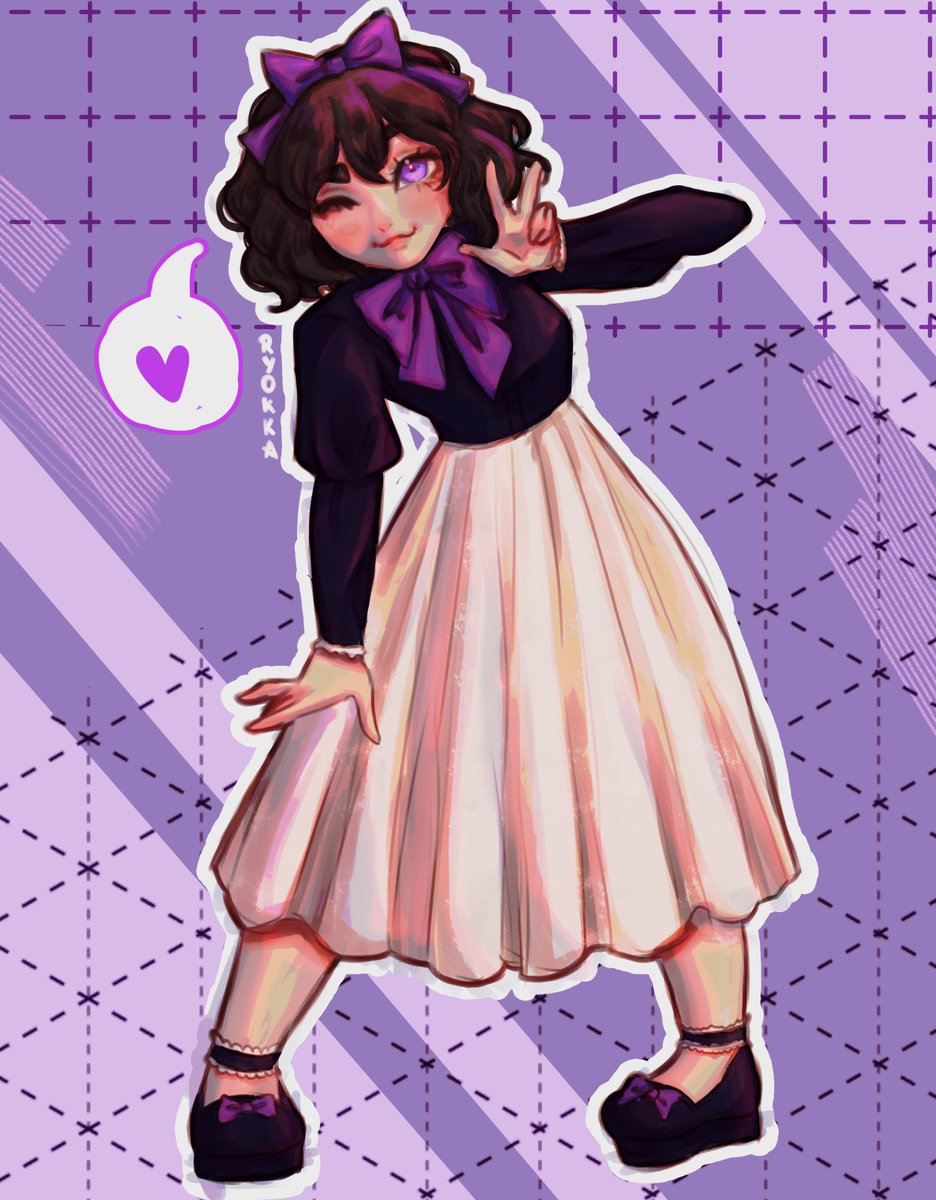 fullbody para @/carrot_holly 💜 eu amo usar tanto roxo aaa