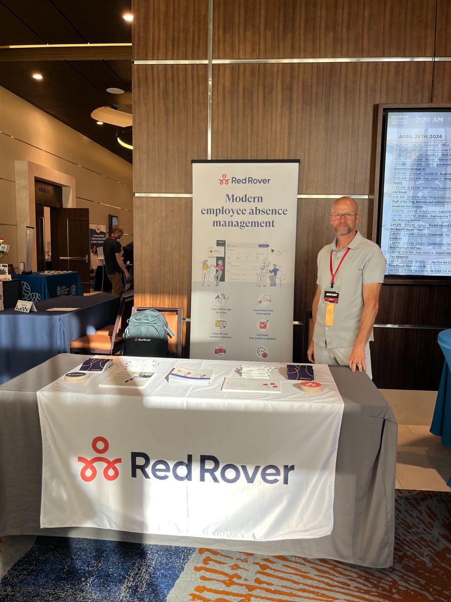Excited for @azaspaa? Swing by and meet David at our booth - he's your go-to guy for all things Red Rover! Got questions? He's got answers! #ASPAA