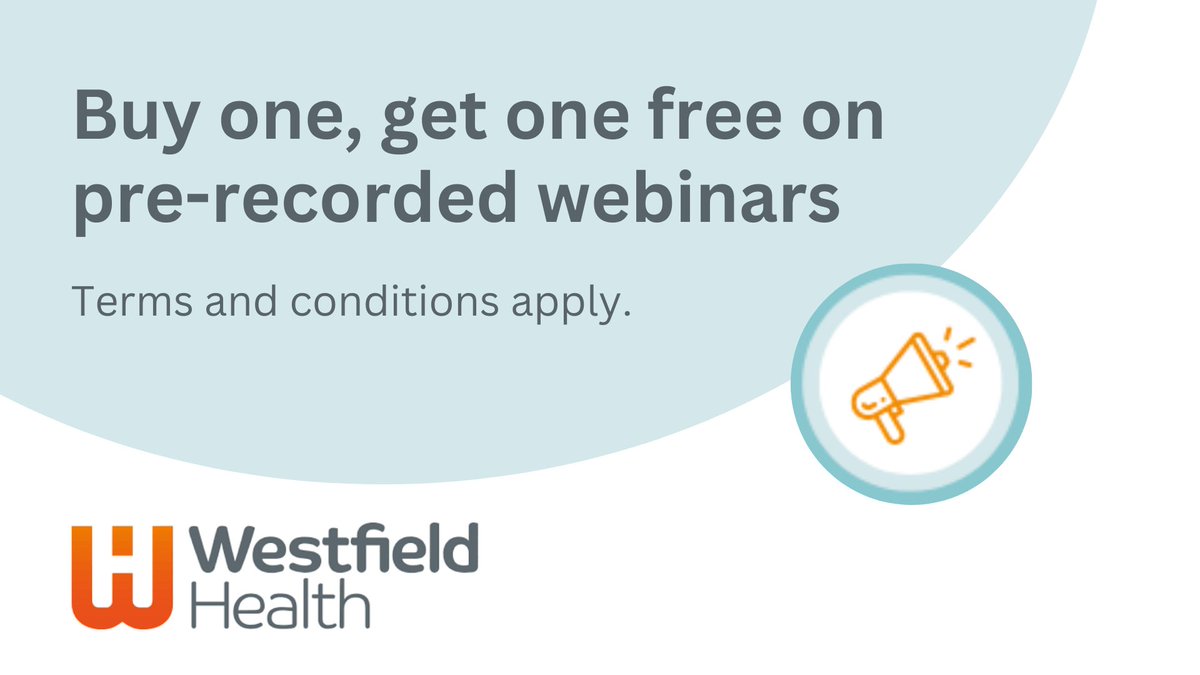 Don't miss your chance to make the most of @WestfieldHealth's webinar offer! Simply purchase a pre-recorded webinar from Westfield Health and get another one free! There are over 40 topics available! Offer ends 30th April 2024 Learn more via enquiries@ayrshire-chamber.org