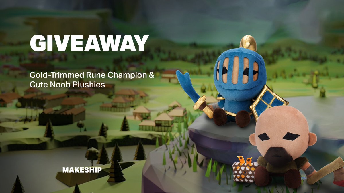 OldSchoolRS's tweet image. 🧸More plushies Incoming! Win a @Makeship plushie sporting an iconic OSRS outfit for you AND a friend!

✨Rune Champion &amp;amp; Cute Noob✨

How to enter:
👉Retweet and tag a friend in a reply! 
👉Make sure you're both following us!

✨Competition closes same time tomorrow, at 4pm GMT!