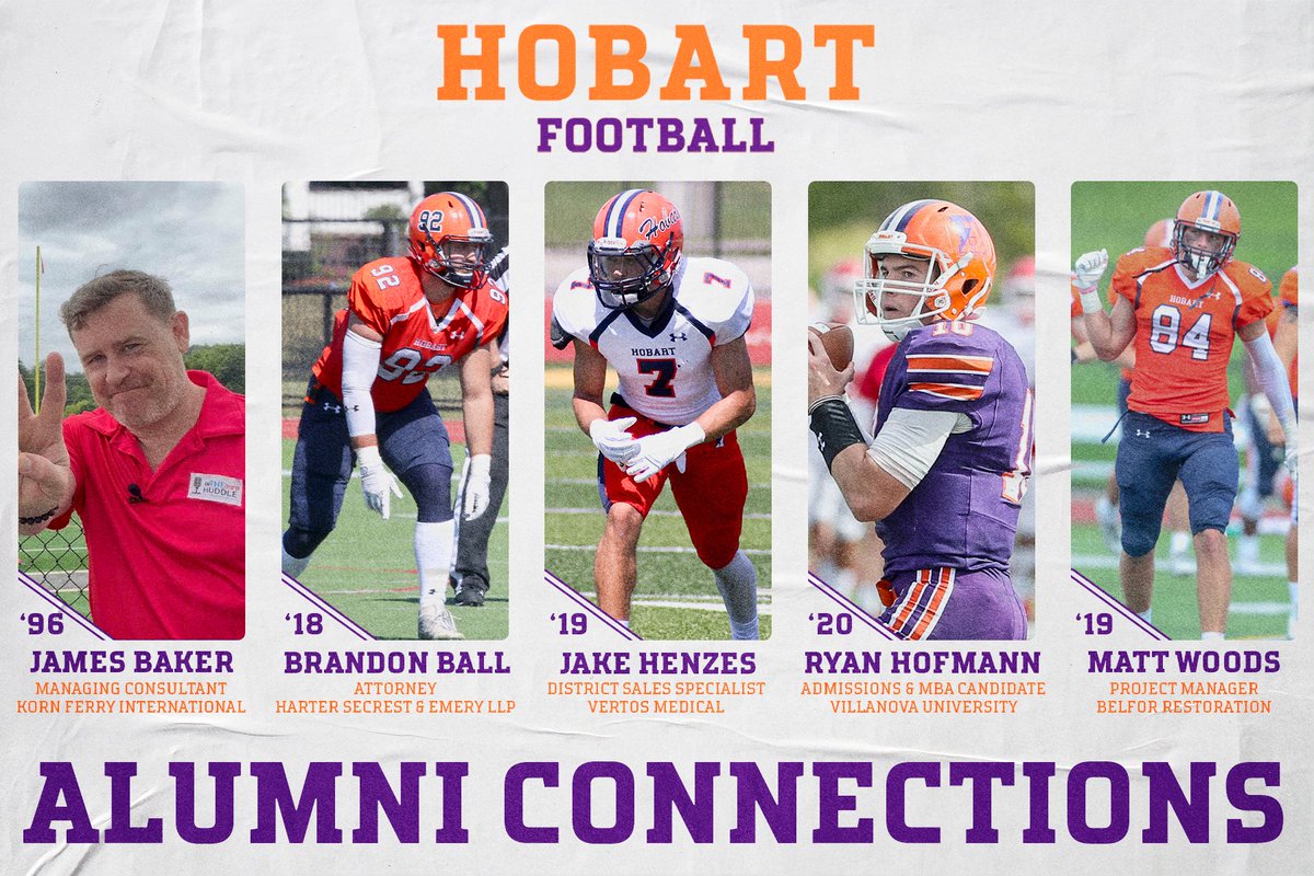 Excited to welcome back 5 great Statesmen to mentor our student-athletes! #TheHobartWay