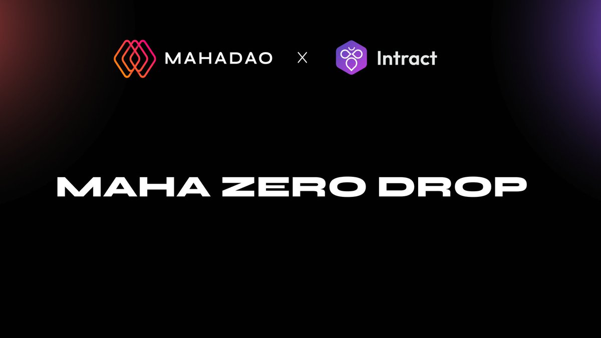 🤝MahaDAO on Intract

Inviting the MahaDAO community to show support and love on @IntractCampaign by amplifying the Maha Zero Drop campaign.

$500 MAHA 🏆

Users can complete quests and earn $MAHA rewards: 
intract.io/quest/6623d7d1… ⚡️