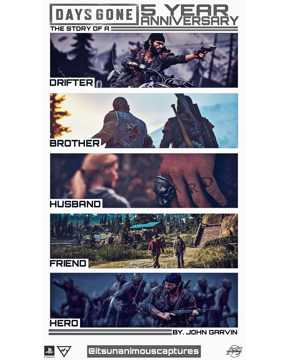 TheUnanimous1's tweet photo. Happy 5th Anniversary to @BendStudio and #DaysGone one of my favorite games. I'll be posting more through out the day to celebrate also. https://t.co/HfaSEaSieV