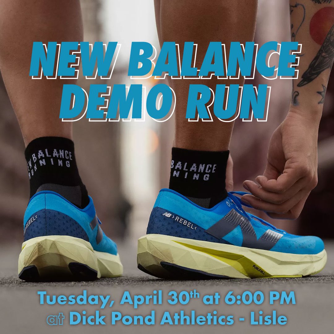 Join us on Tuesday, April 30 at 6pm for a speed work run with New Balance. We will be able to wear the new FuelCell Rebel v4 or the FuelCell SuperComp Elite v4 on the run. This is a great opportunity to test out a shoe that is specifically tuned for SPEED!