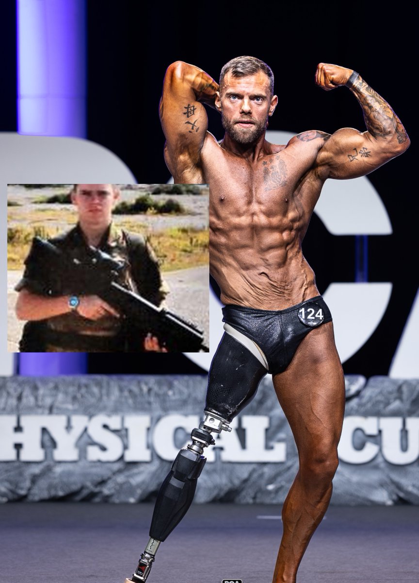 Ciaran served in the Coldstream Guards. He lost his leg in an IED blast in Afghanistan. He has since been crowned a world champion bodybuilder. He has since become not only the British champ, but also the best in the world. 🏆🏆 We are proud to have supported him!