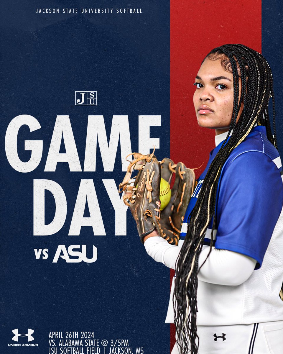 Opening Senior weekend with a Friday doubleheader🥎 The Tigers take on Alabama State at the JSU Softball Field today at 3&5pm! #TheeILove | #SWACSB | #GoJSUTigersSB🐅
